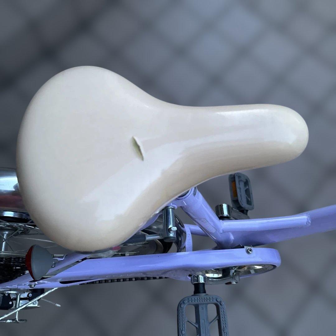 子供用自転車 24インチラベンダー色 6段変速