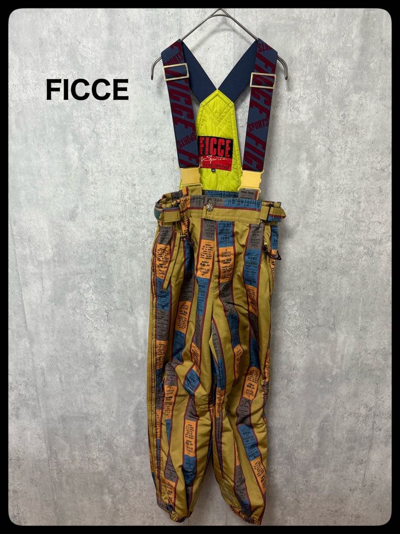 # FICCE フィッチェ　スキーウェア　パンツ　つなぎ　総柄　オシャレ
