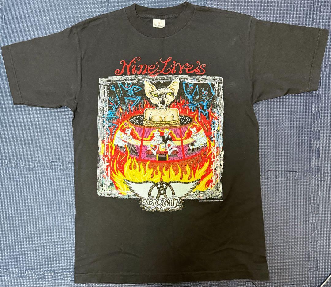 Nine Lives Tour Tシャツ90s Aerosmith エアロスミス