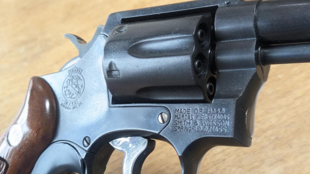 コクサイ　S&W M10 FBI SP HW モデルガン 限定木グリ