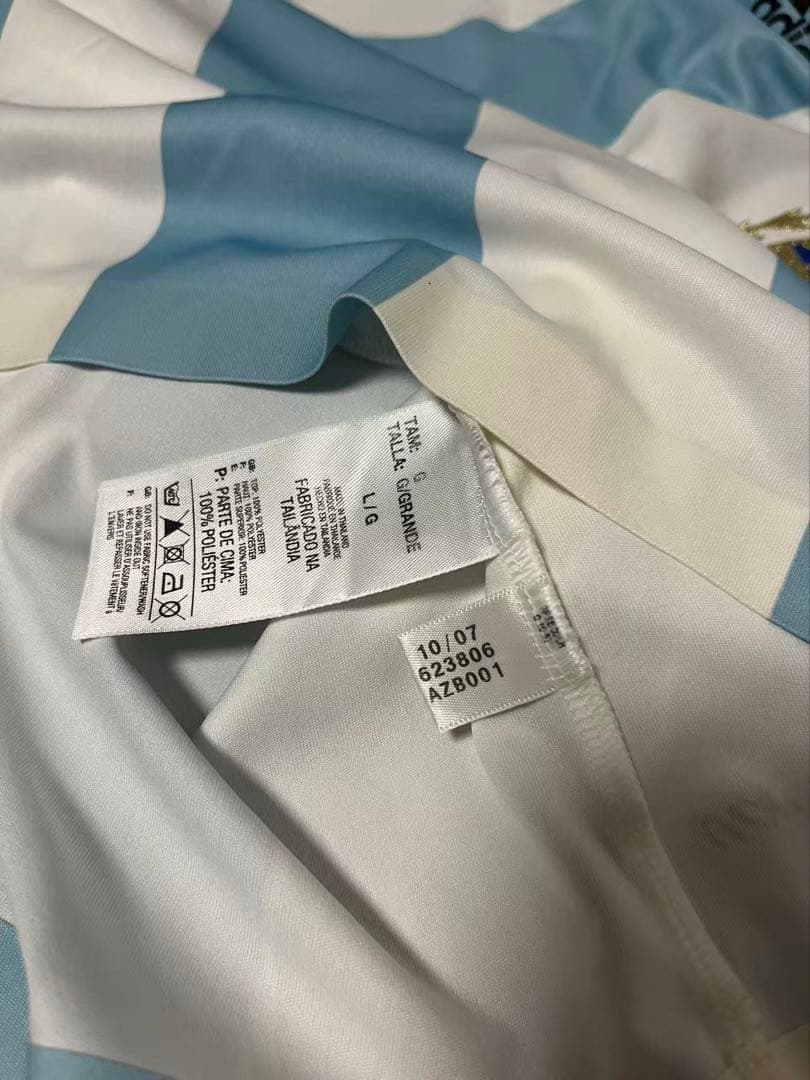 2008 アルゼンチン代表 メッシ プレイヤーズバージョン ユニフォーム