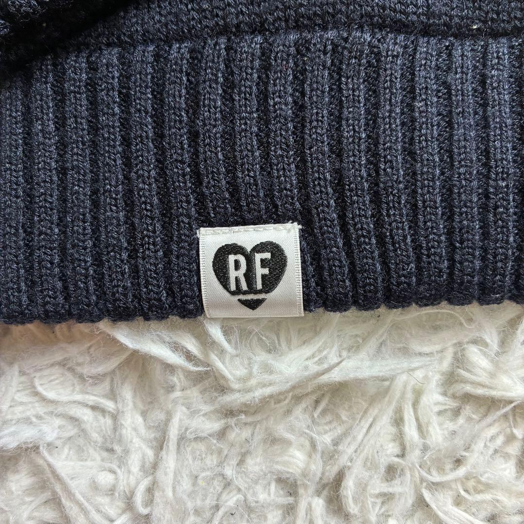 美品　マークアンドロナ セーター マルチカラー　ボーダー ニット 防風裏地付