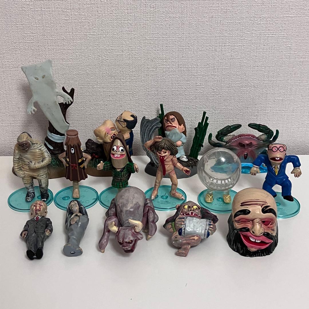 ゲゲゲの鬼太郎　カバヤ　水木しげるの妖怪シリーズ　妖怪事典　フィギュア　セット