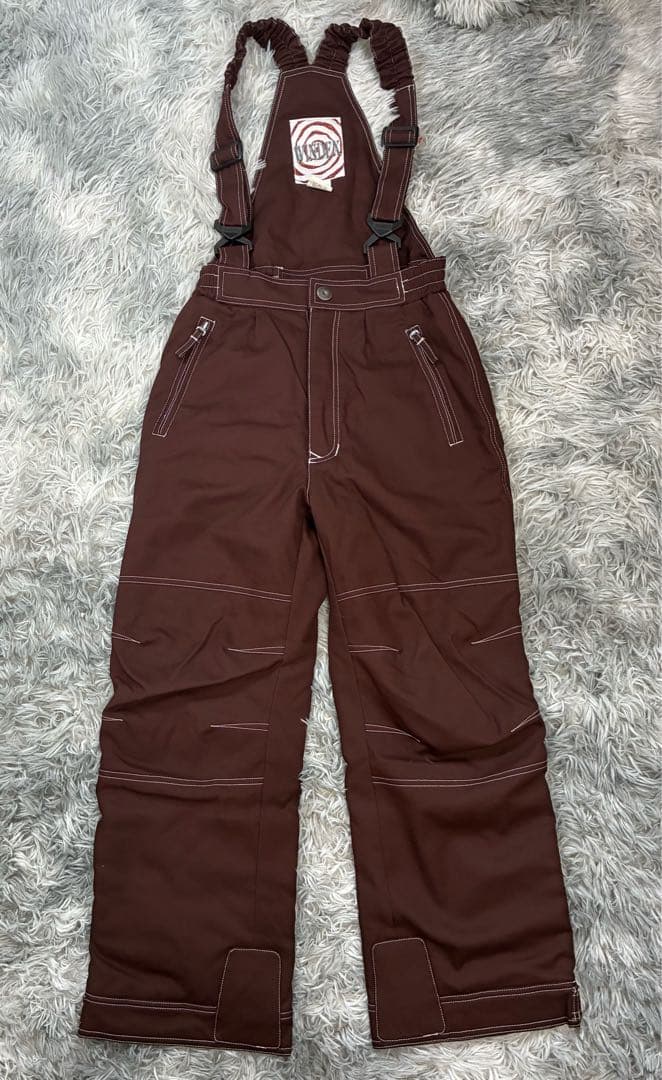 WINDEX スキーウェア 上下セット 茶×白 レディースM 中綿 良品