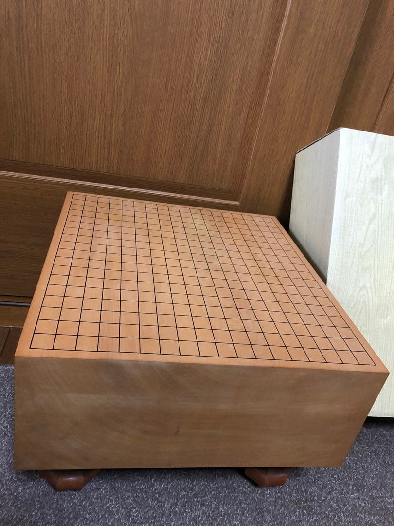 【美品】丸正謹製　御碁盤　囲碁　碁盤　へそ有り　脚付き