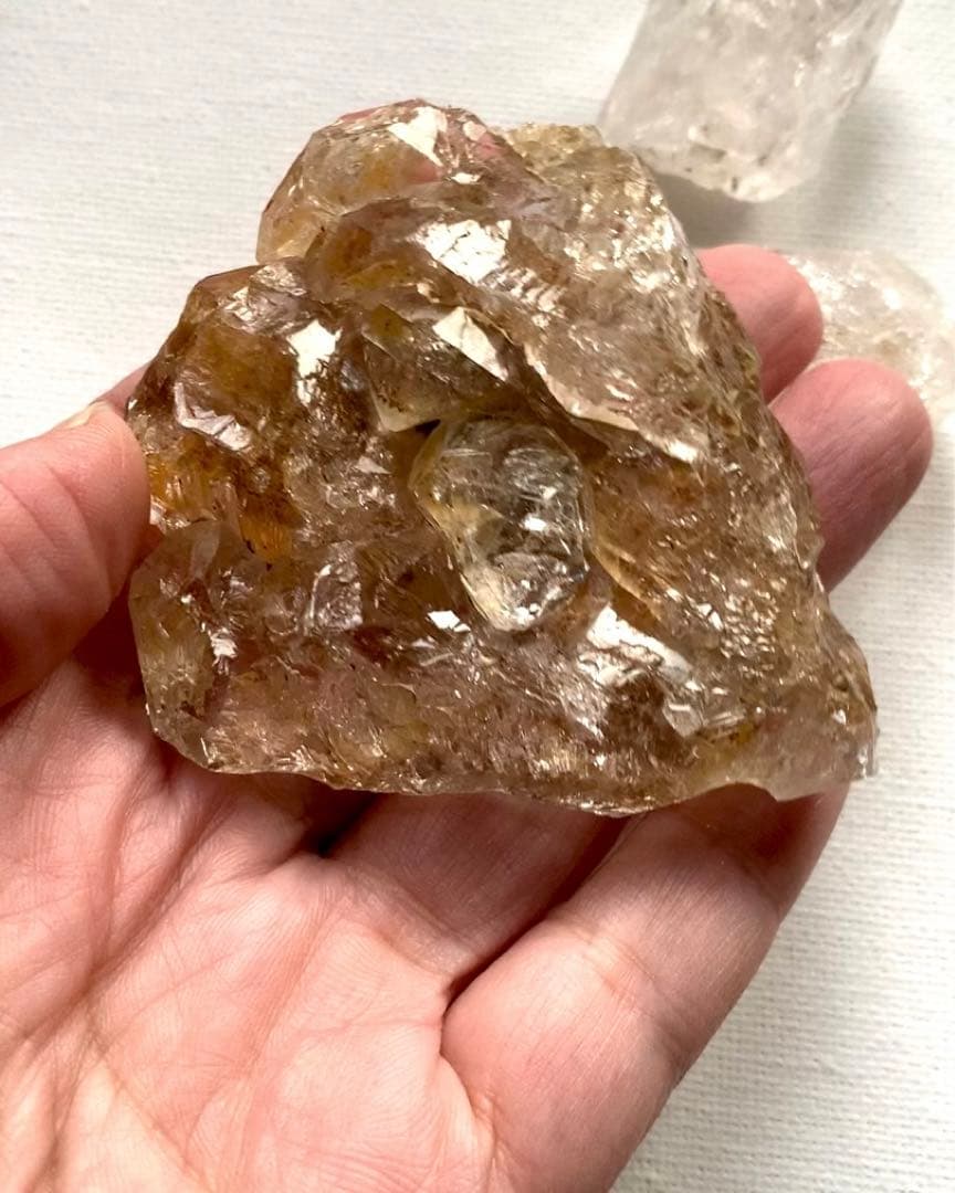 ダイヤモンド系骸骨水晶-14/スケルタルクォーツ/マルチクラスター