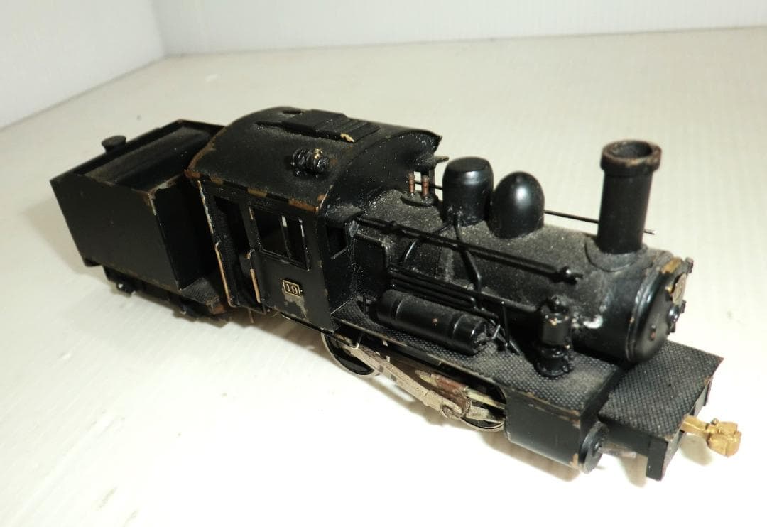 つぼみ堂 HOゲージ Bテンダー蒸気機関車と貨車4種4両 積荷付 外観ジャンク