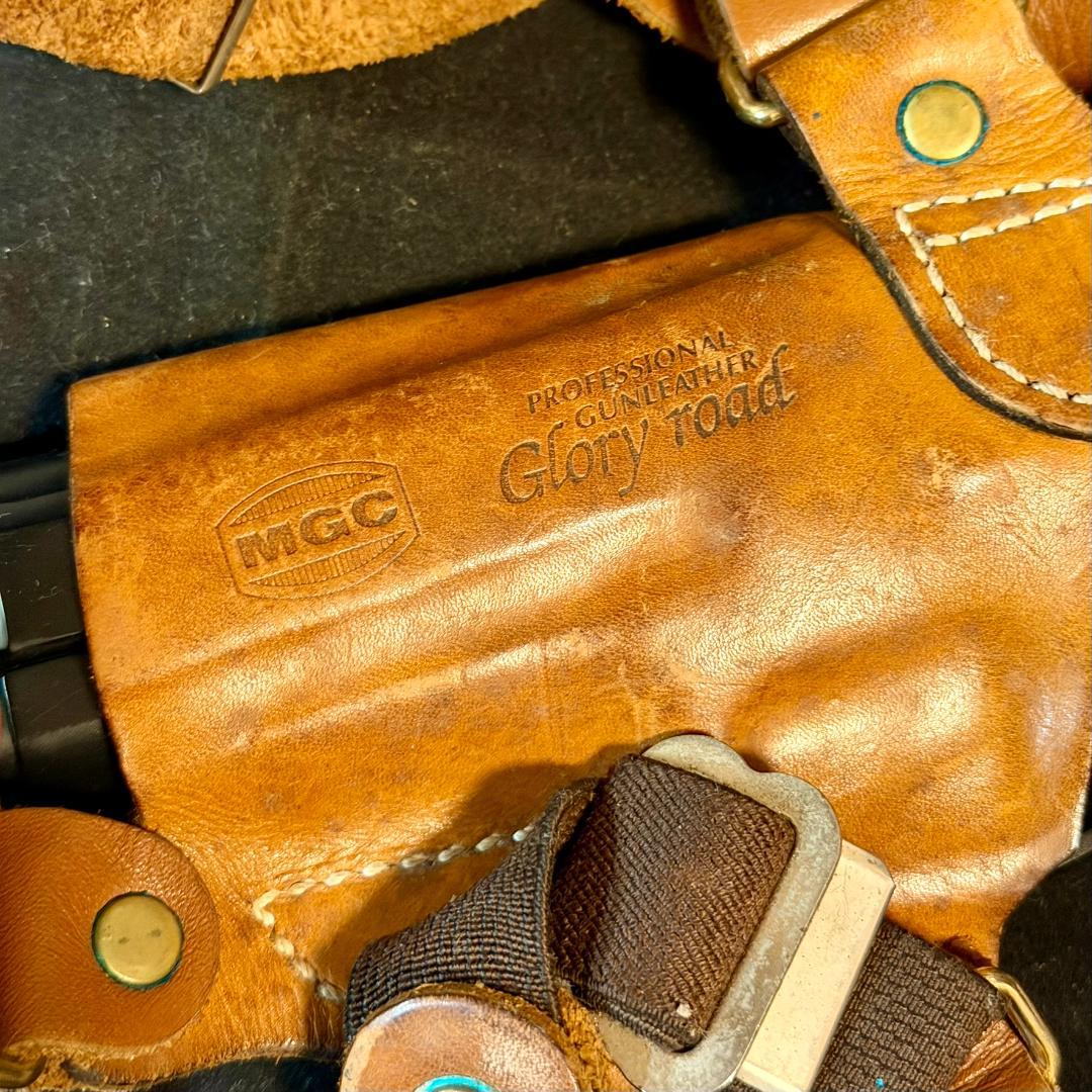 整備済 MGC Glory road VICE 革製ショルダーホルスター