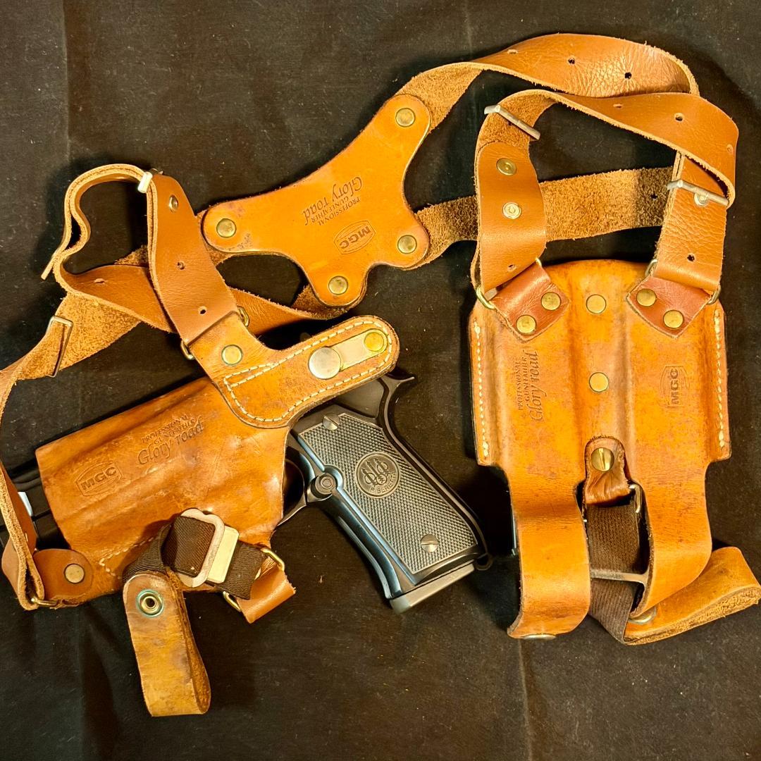 整備済 MGC Glory road VICE 革製ショルダーホルスター