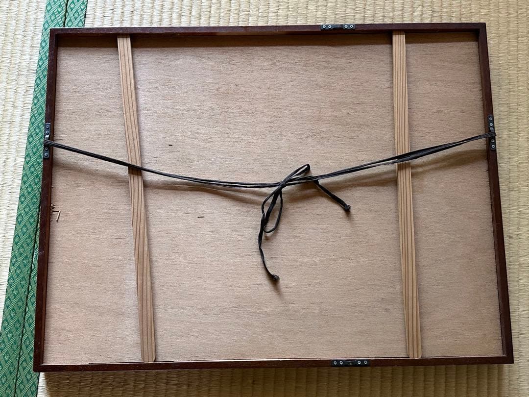 西嶋勝之 木曽街道　額装 木版画 直筆サイン入り 限定500