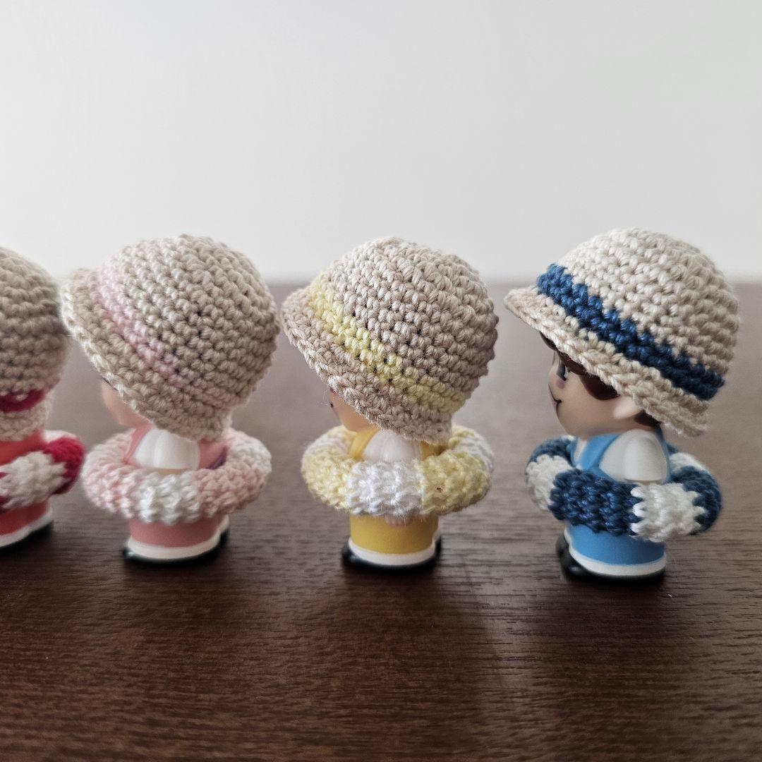 ハンドメイド　なにわ男子　指人形　麦わら帽子&浮き輪セット　オーダー受付中