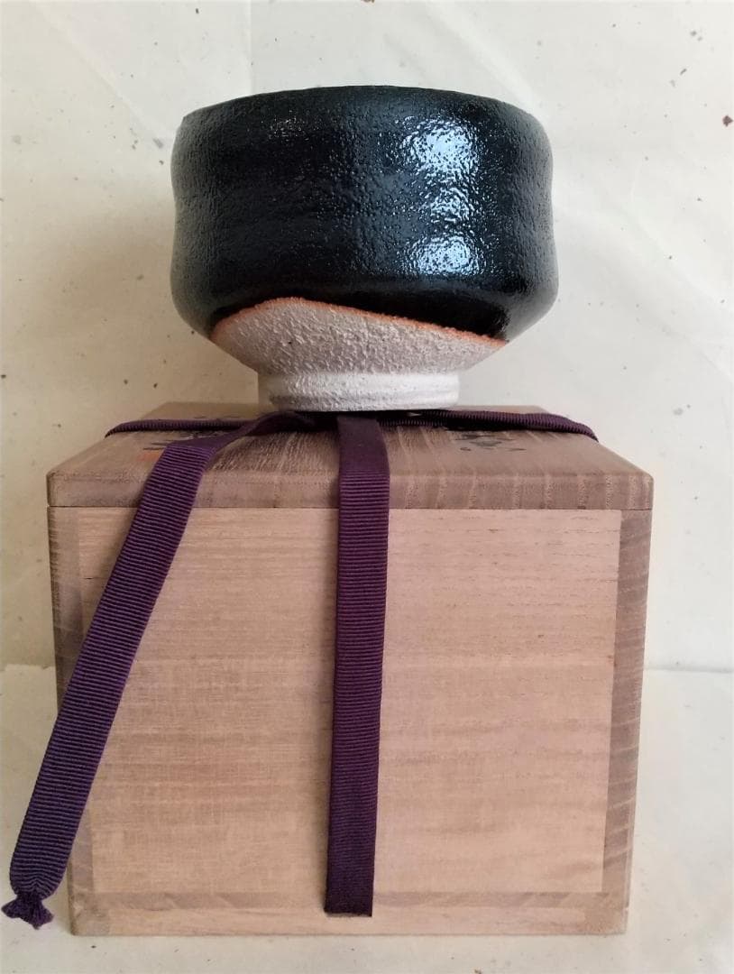 宮下善寿　抹茶茶碗 大黒　仙厓義梵 布付き