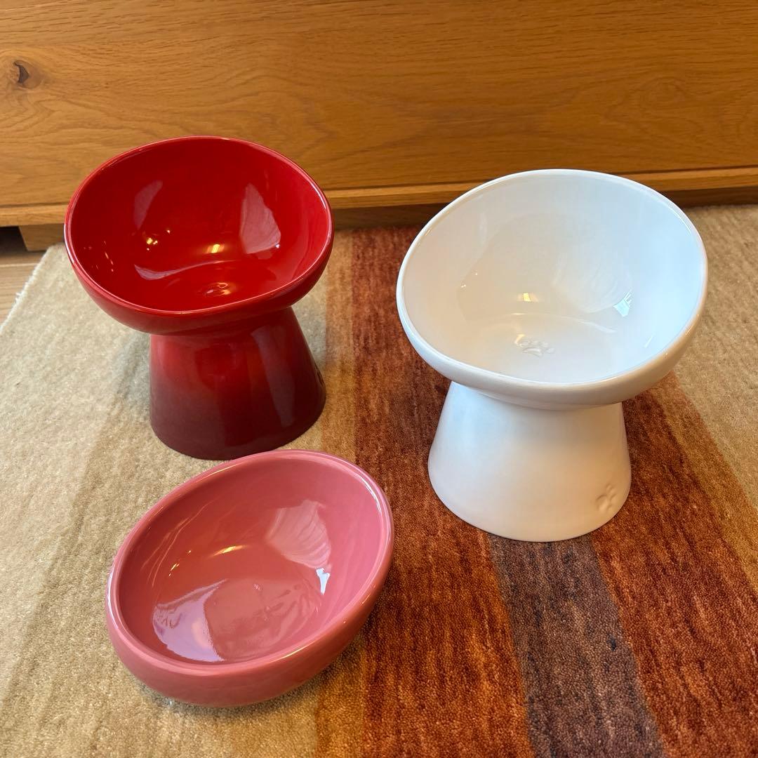 犬用　陶器　フードボウルセット