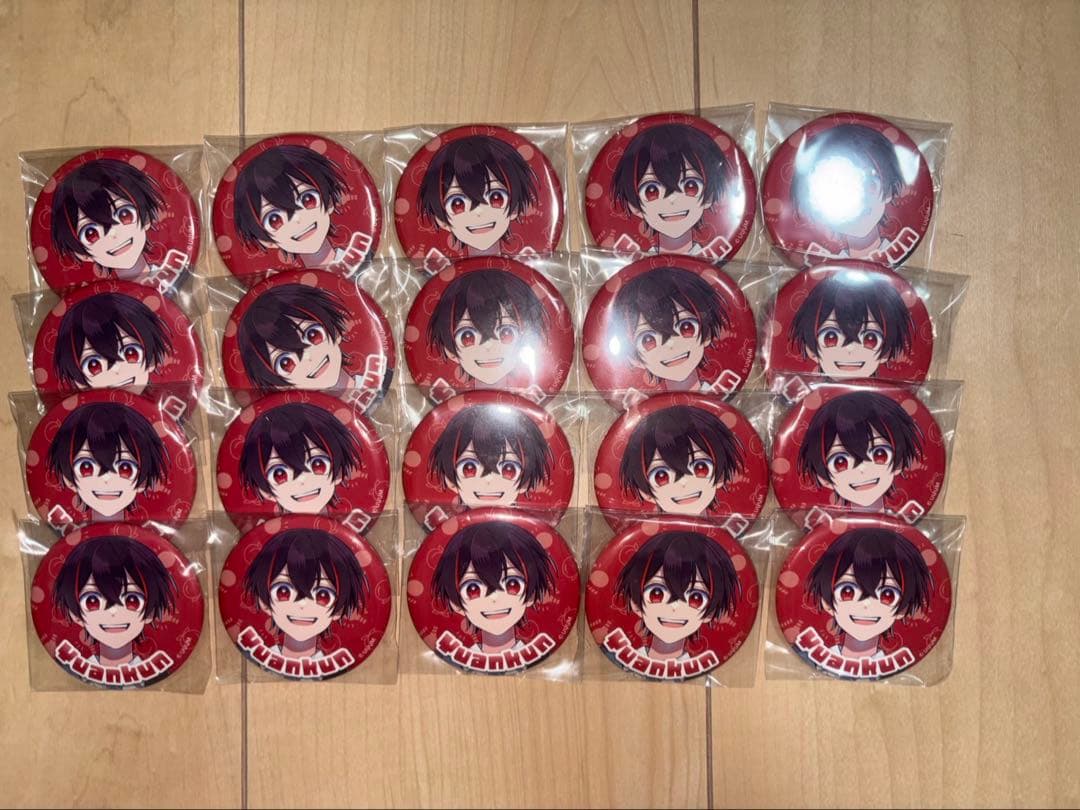 カラフルピーチゆあんくん2025缶バッチ20個