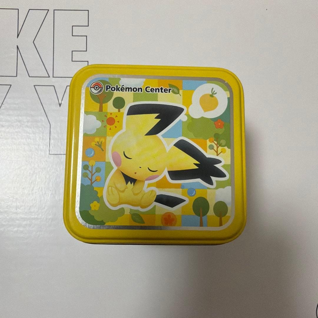 【激レア】ポケモンクッキー缶 うたたね ギザみみピチュー 空き缶
