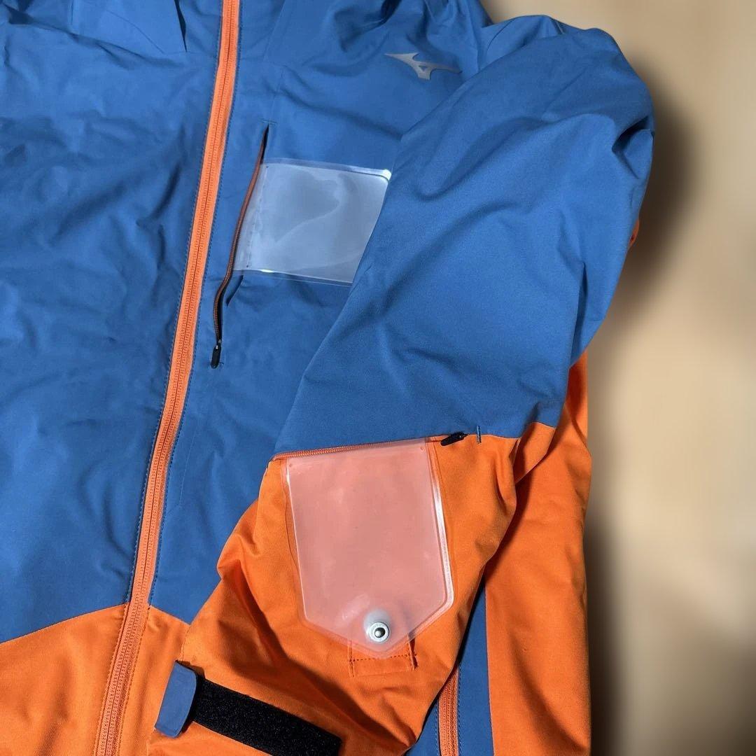 Mizuno スキーウェア 青/オレンジ　Sサイズ