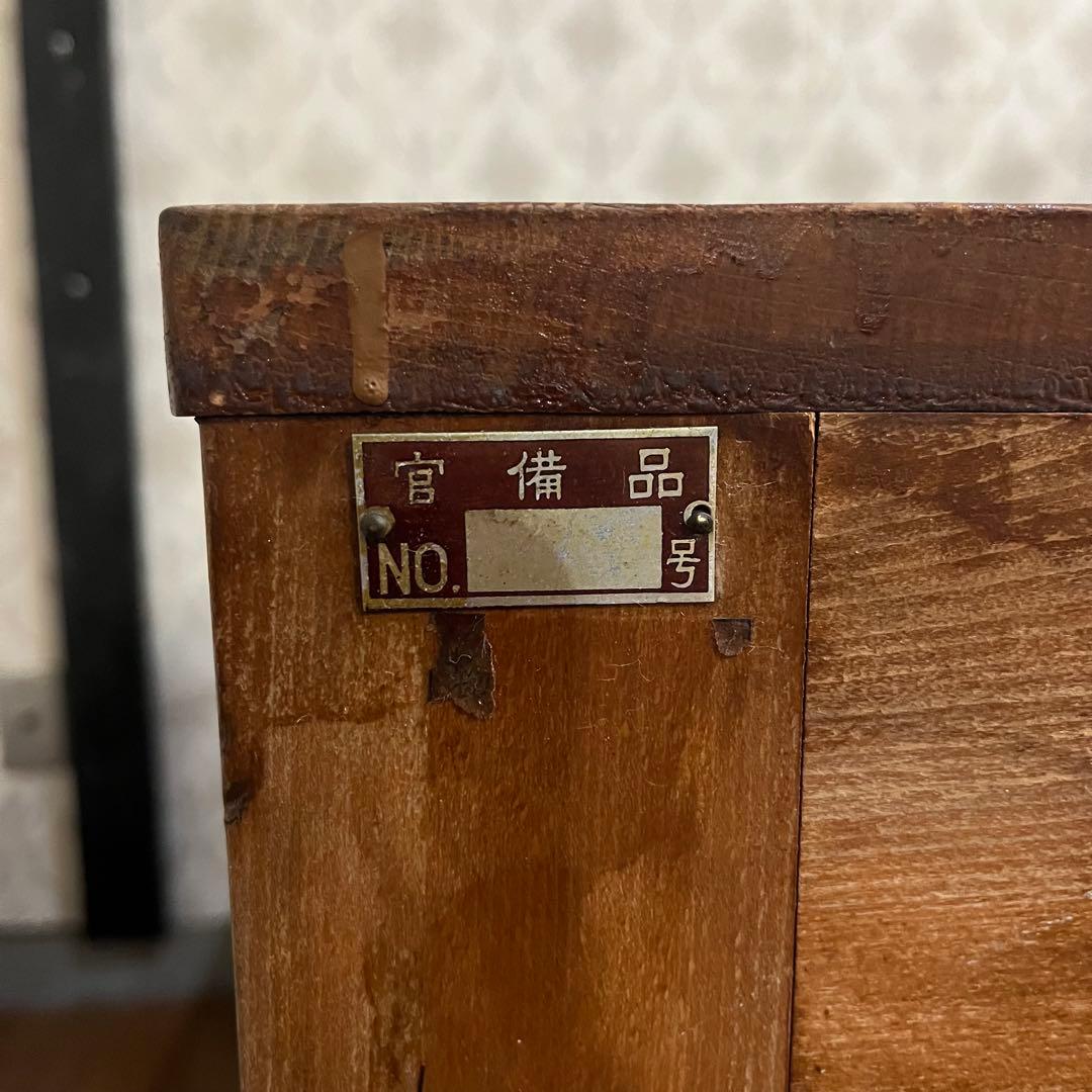 【アンティーク】昭和レトロ 木製 無垢材 片袖机 勉強机 デスク 古家具 古道具
