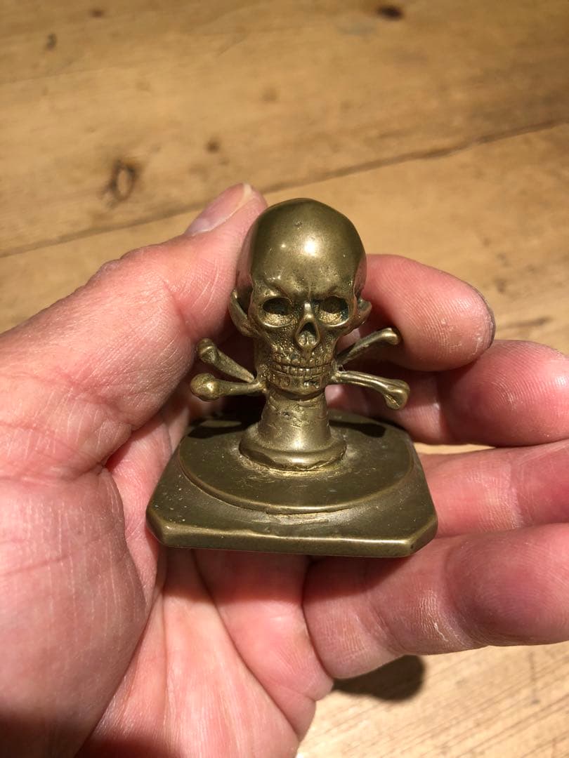 ビンテージ　スカル　髑髏　骸骨　ネイバーフッド　インダストリアル　weirdo