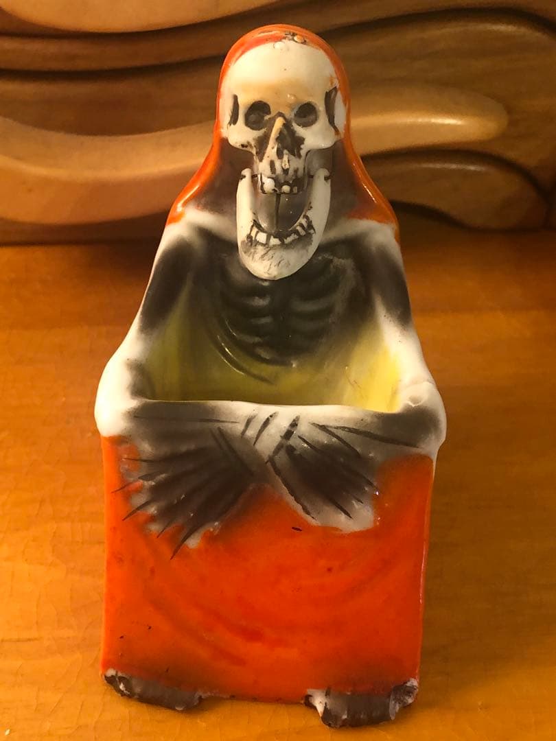 ビンテージ50s Japan スカル　髑髏　骸骨　死神　ミッドセンチュリー