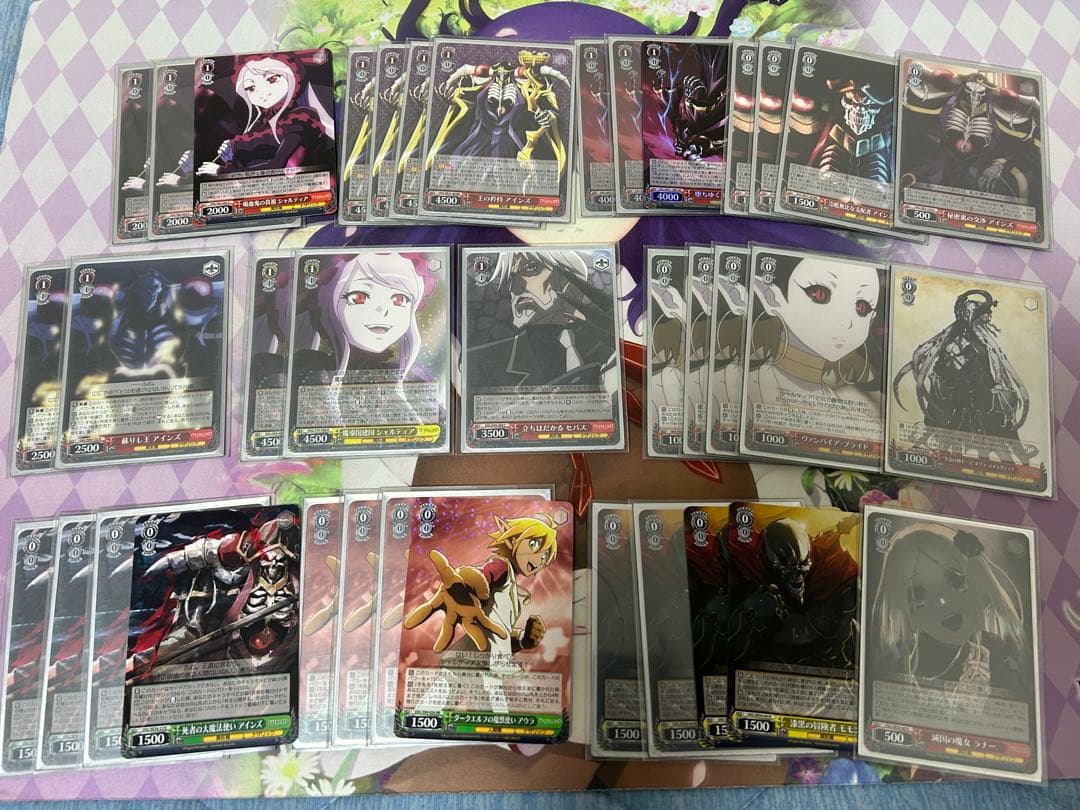 ヴァイスシュヴァルツ　オーバーロード　デッキ＋パーツ　8電源