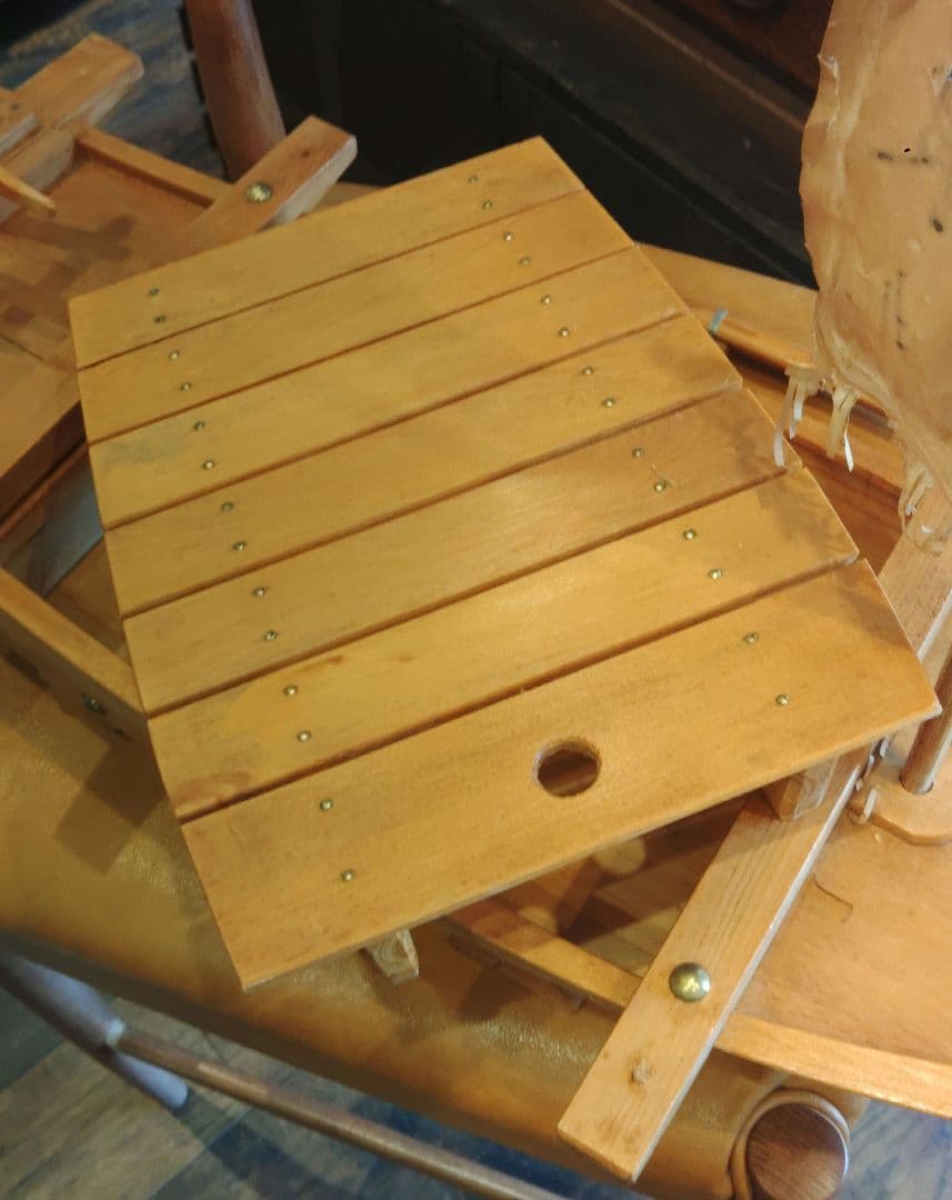 舟型　模型　木製　櫂　旗　台座付き　船盛用