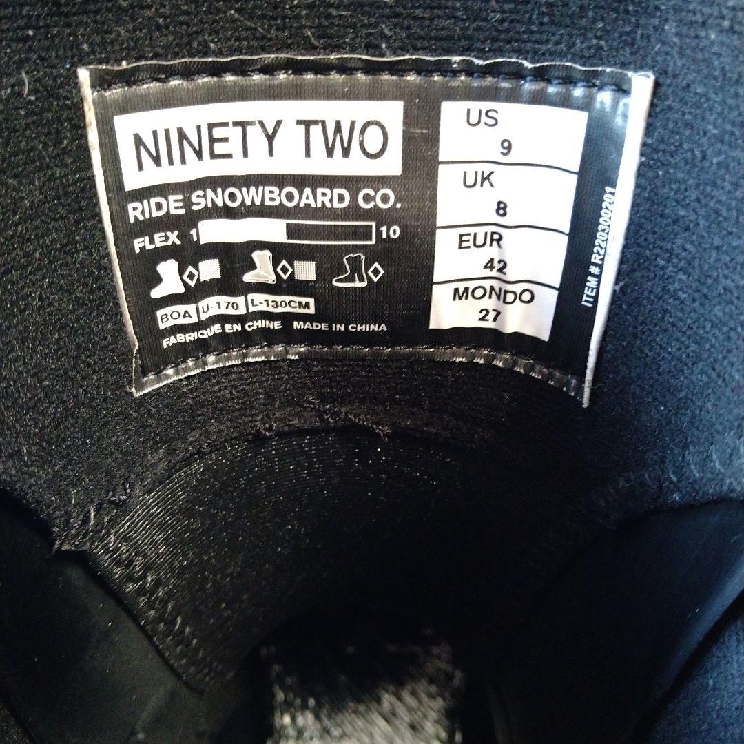 Ride(ライド) メンズ スノーボードブーツ 92 ダブルボア 27cm