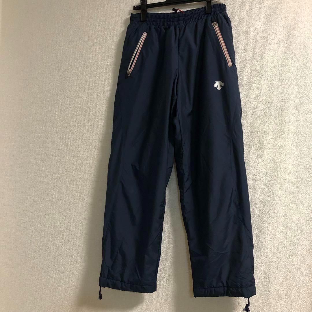 セットアップ デサント★中綿 ジップアップ サーモ パーカー 裏起毛 ネイビー