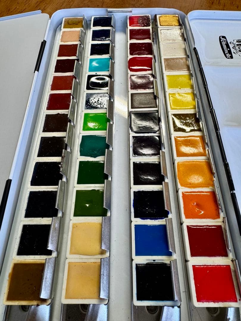 シュミンケ ホラダム 固形水彩絵具 ハーフパン　48色セット