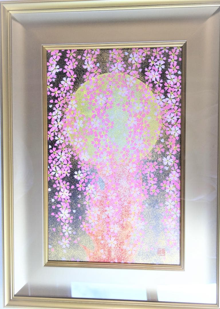 日本画　琳派　渡辺章雄 作　花宴