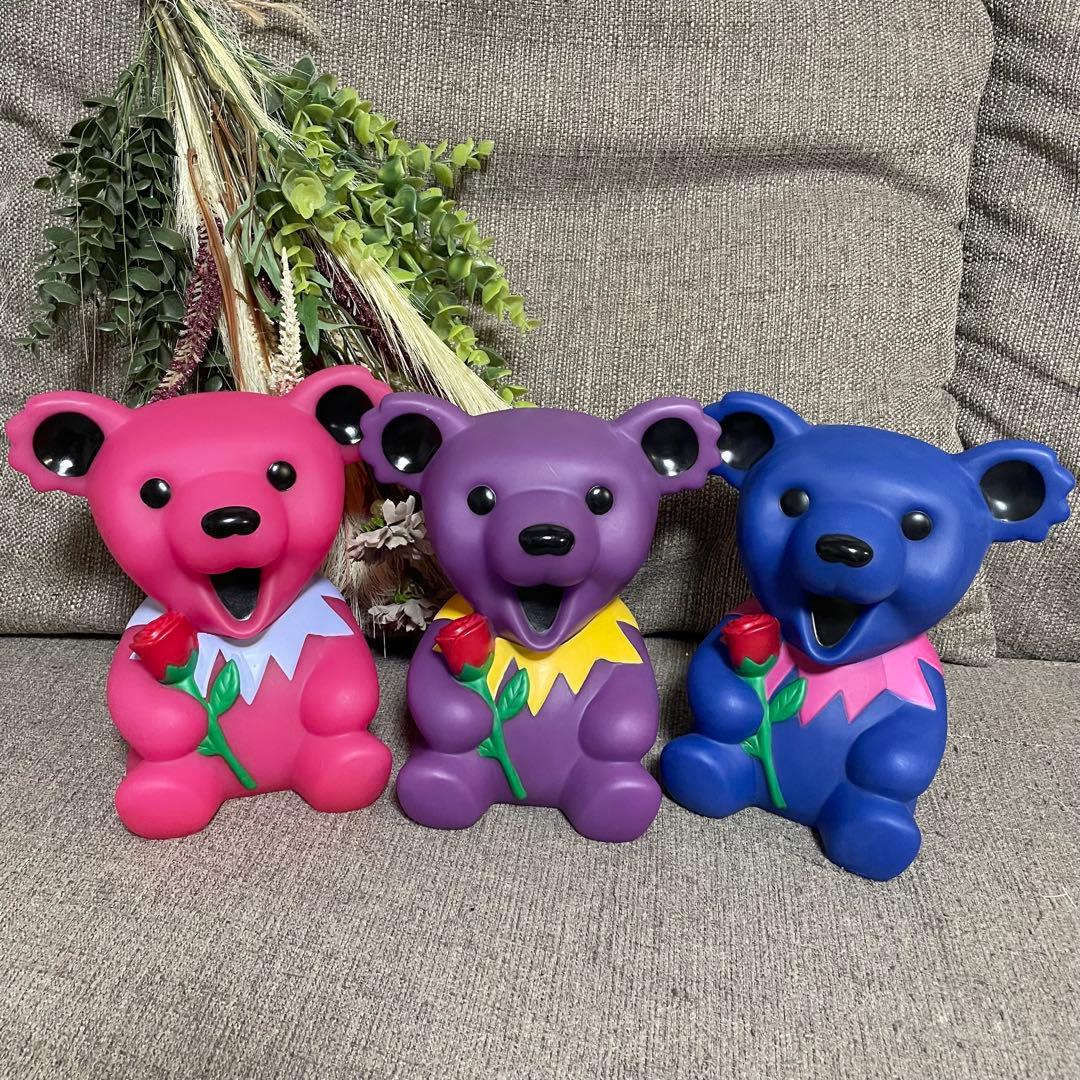 グレイトフルデッド デッドベア貯金箱 ソフビフィギュアGreatful Dead