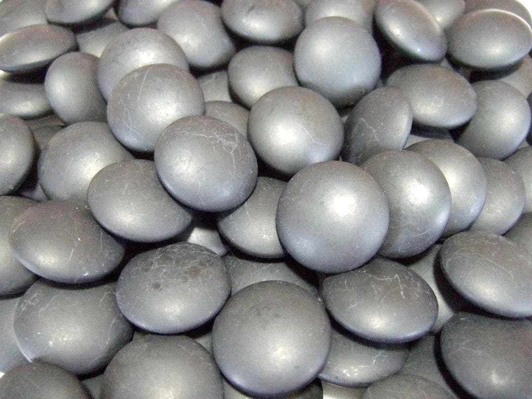 蛤碁石 那智黒石 33号碁石 白182個 黒183個 花梨特大碁筍 / 囲碁