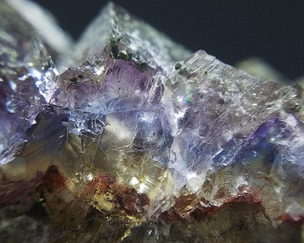 284 マルチカラー フローライト＆キャルコパイライト ドイツ産