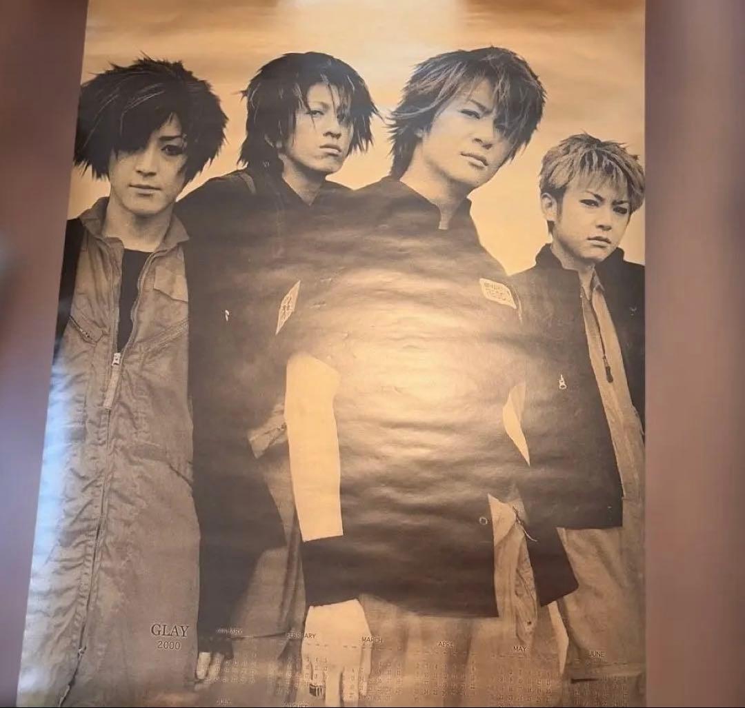 GLAY ポスター　2000年　カレンダー　ゴールド
