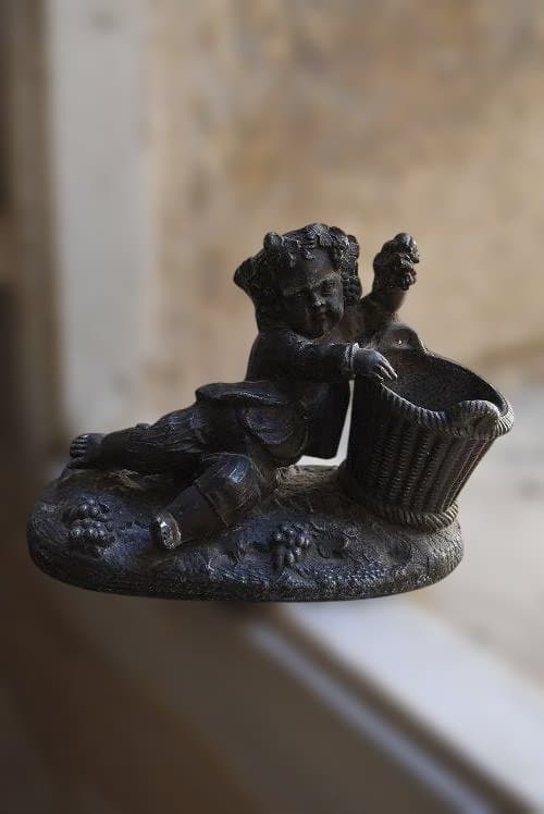 フランス19世紀　バッカス（葡萄の収獲の神様）のアンクリエ　美品　アンティーク