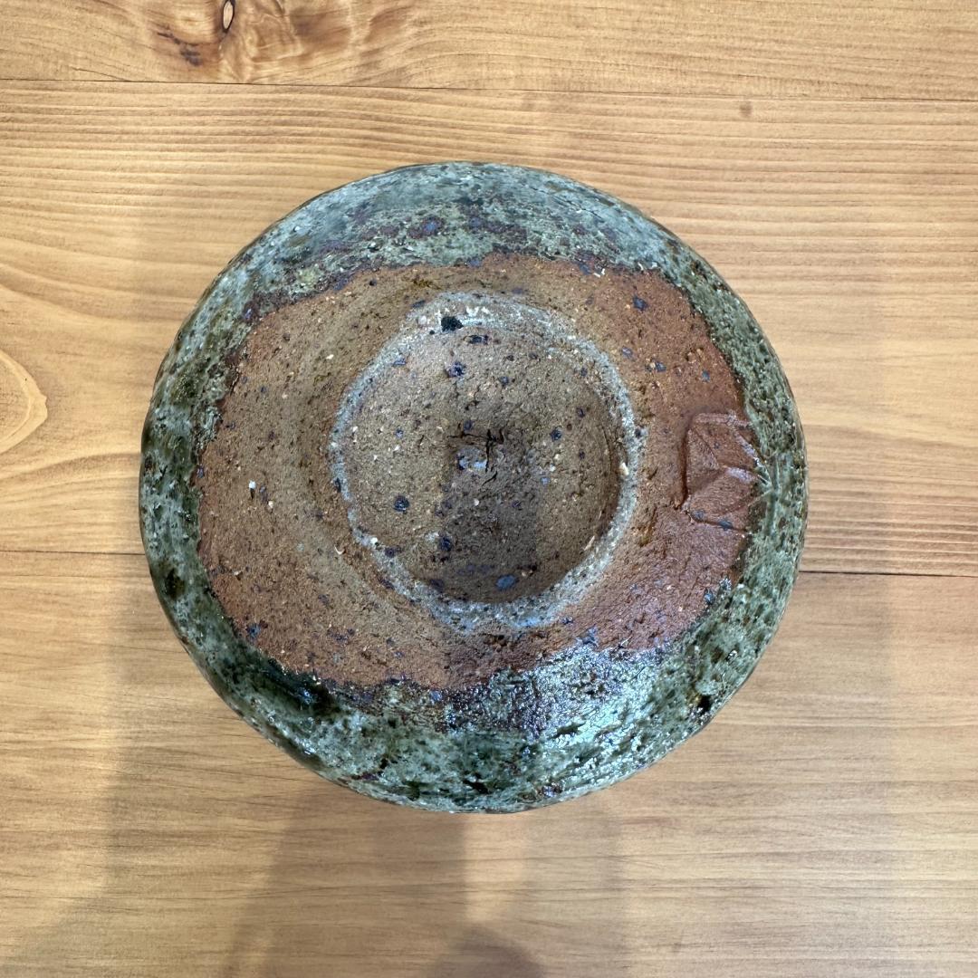 1点物　やちむん　沖縄 大嶺工房　大嶺實清 作　灰釉抹茶茶碗