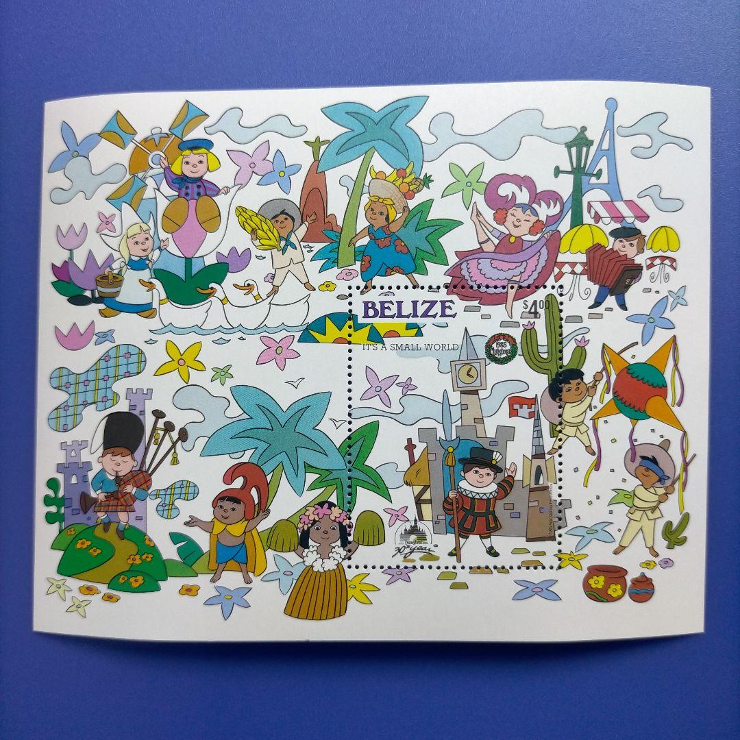 4470 外国切手 ベリーズ 1985年 クリスマス ディズニー30周年記念