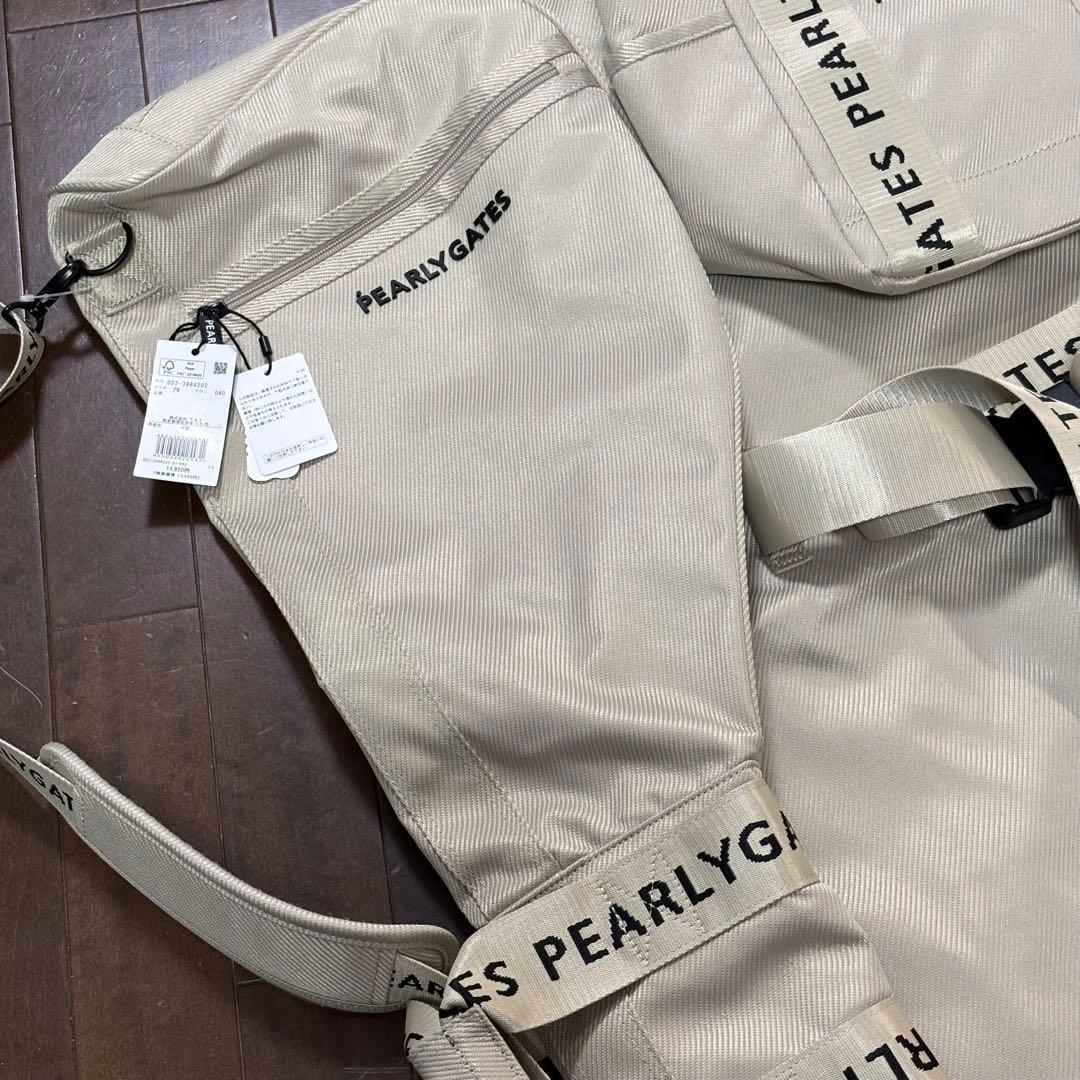 ★パーリーゲイツPEARLYGATES定番クラブケース新品未使用ベージュ男女兼用