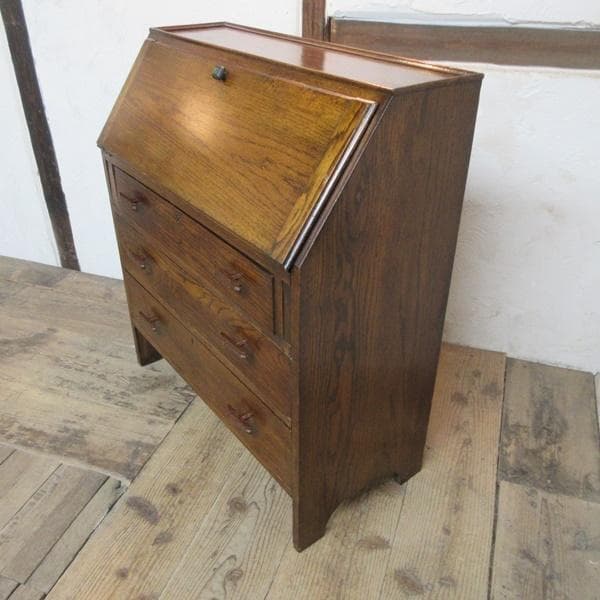 イギリス アンティーク 家具 ライティングビューロー デスク 机 6024e