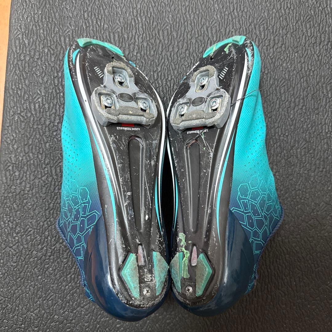 Santic ダイヤル式クリンチングシューズ 青 ※クリート付属しません