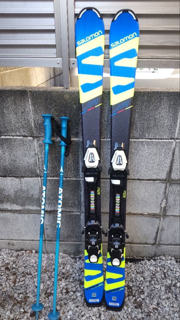 Salomon スキー板 120cm ストック85cm