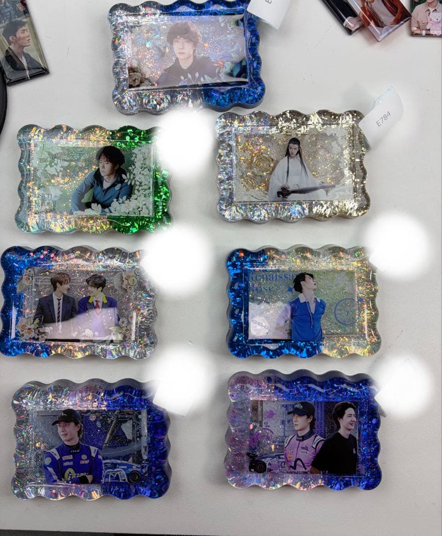 肖戦 王一博 新作 流砂レジンパネル 8点セット❣️確認用❣️0113