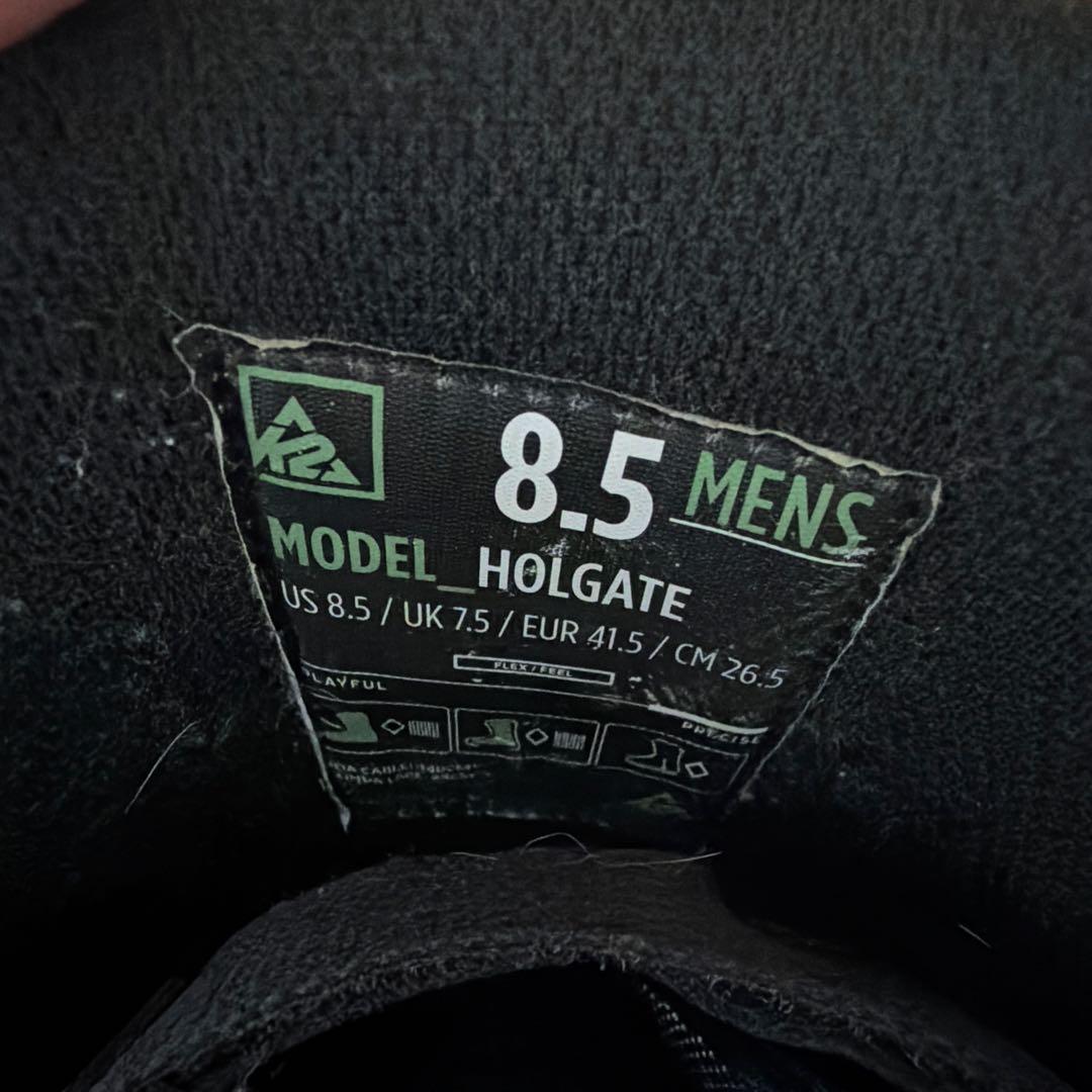 早い者勝ち！K2 BOA スノーボードブーツ ブラック/グリーン　26.5センチ