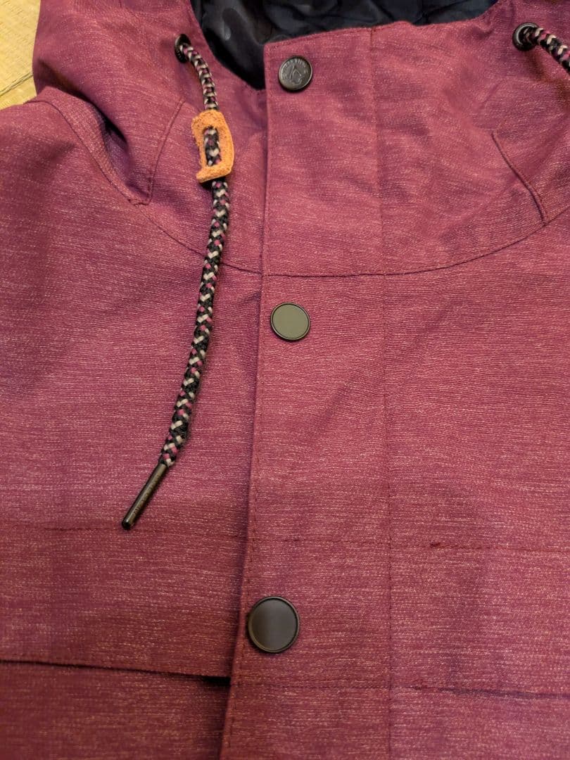 きみこ　ボルコム パープルジャケットとカーキパンツセット