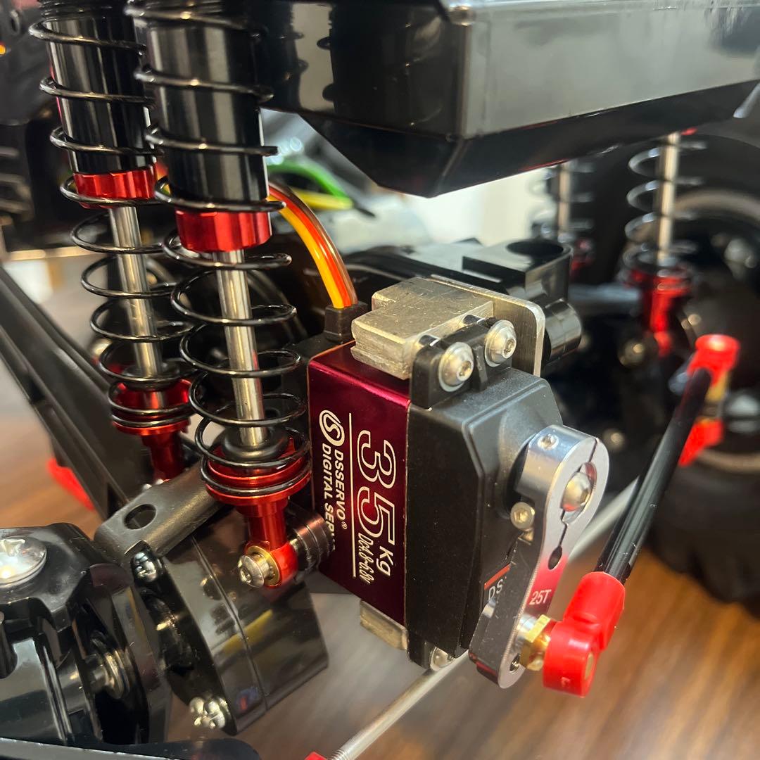 タミヤ スーパークラッドバスター ブラック エディション　OP付き。