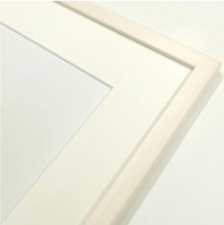 透明水彩画　原画　「雪景色01」額縁付　F4サイズ　風景画