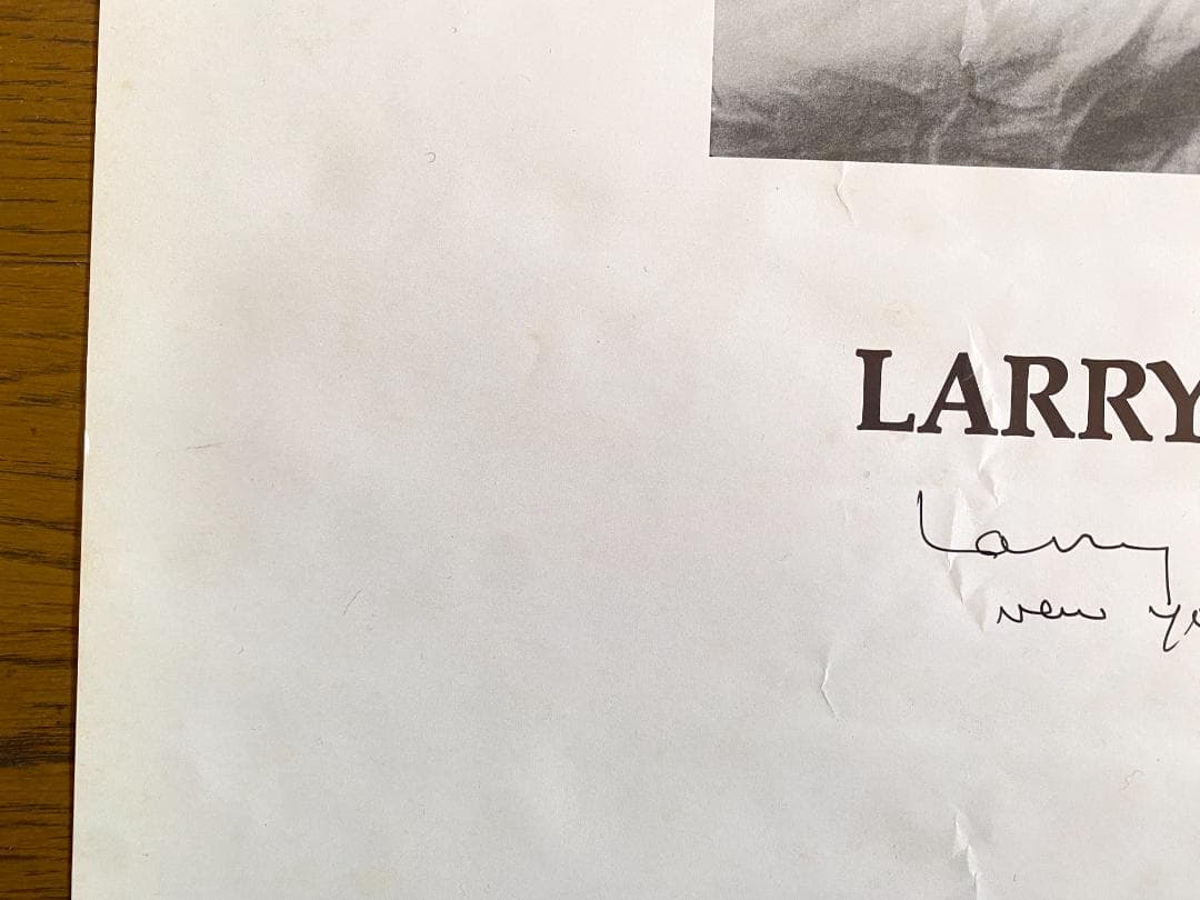 ラリー・クラーク「TULSA」ポスター　1979年　直筆サイン入