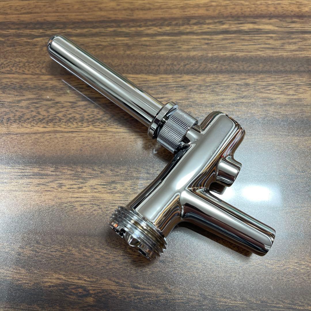 新品未使用 シルバービールタップ クロムメッキ