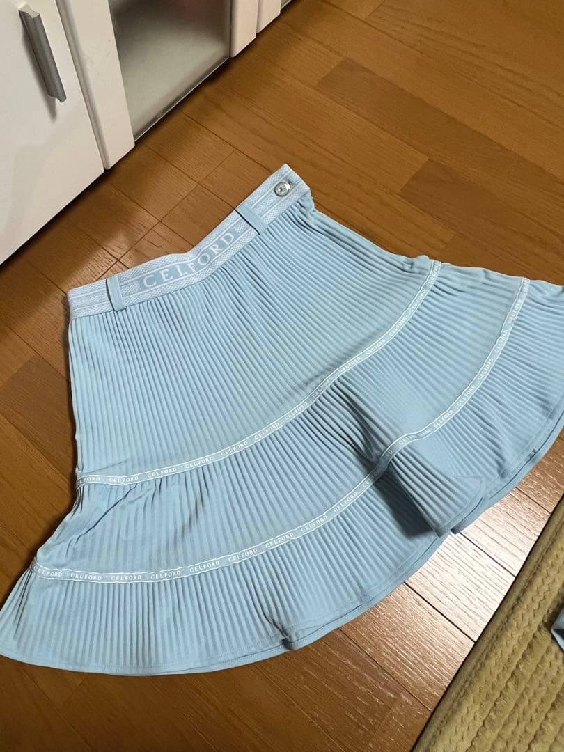 CELFORD 水色 スカート ショートパンツセット 38