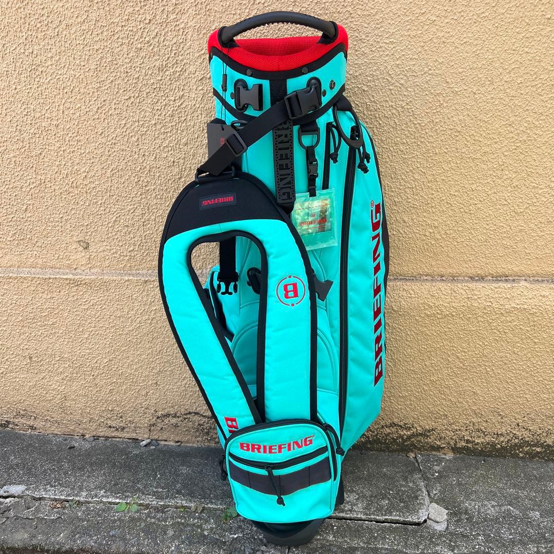 BRIEFING ブリーフィング　キャディバッグ ミント　アクアブルー　ホリデー
