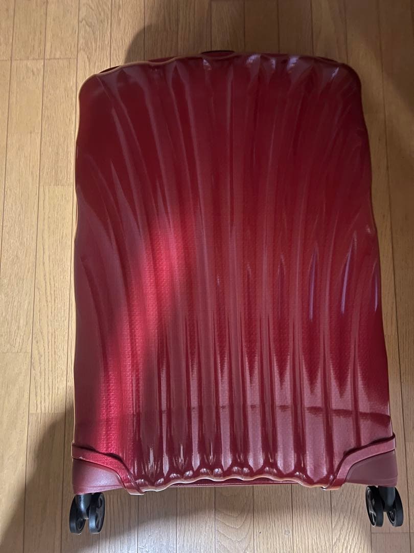 軽量Samsonite レッドキャリーケース TSAロック付き
